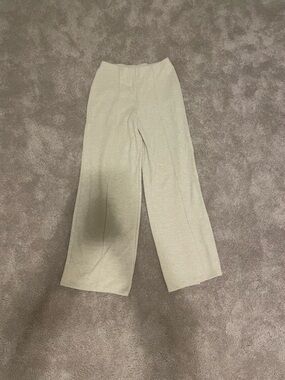 H&M Cream Wide-Leg Trousers
